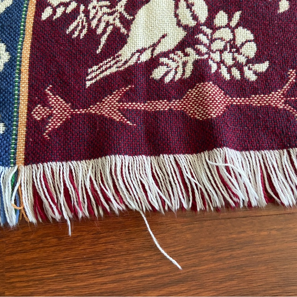 Tapestry BIRD Throw Blanket Multi Color - Picture 7 of 9